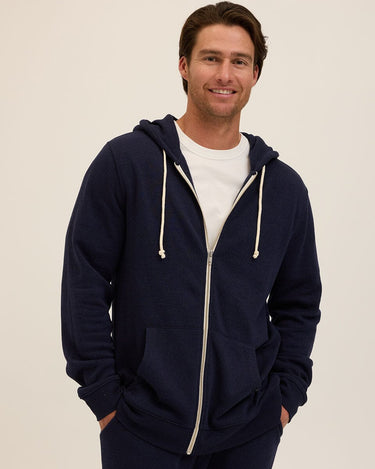 Triblend Zip Fleece Hoodie Mens Outerwear Sweatshirt Threads 4 Thought 