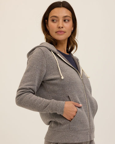Triblend Zip Hoodie Womens Outerwear Sweatshirt Threads 4 Thought 