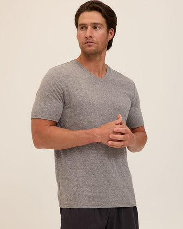 Triblend V-Neck Tee Mens Tops Tshirt Short Threads 4 Thought 