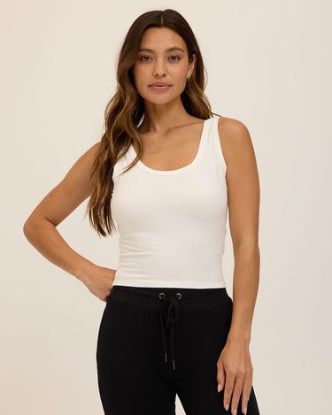 Mirabel Luxe Jersey Fitted Crop Tank Womens Tops Tanks Threads 4 Thought 