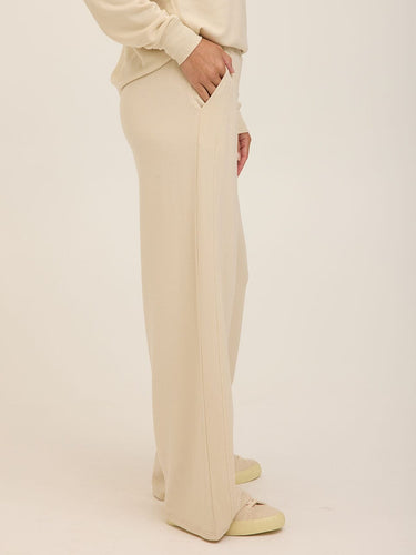 Esmeralda Feather Fleece Wide Leg Pant Womens Bottoms Sweatpants Threads 4 Thought 