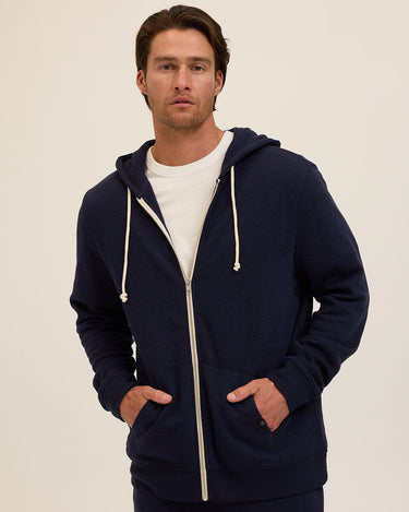 Triblend Zip Fleece Hoodie Mens Outerwear Sweatshirt Threads 4 Thought 