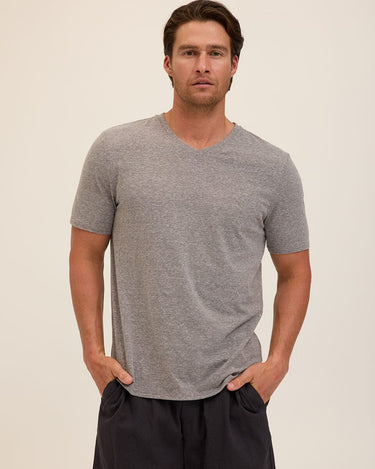 Triblend V-Neck Tee Mens Tops Tshirt Short Threads 4 Thought 