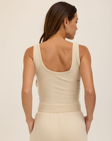 Mirabel Luxe Jersey Fitted Crop Tank Womens Tops Tanks Threads 4 Thought 