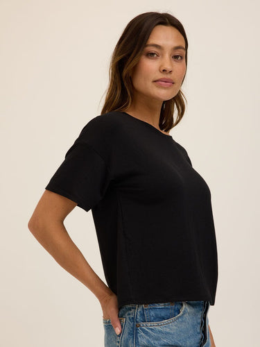 Shana Modal Terry Tee Womens Tops Short Tee Threads 4 Thought 