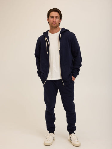 Triblend Zip Fleece Hoodie Mens Outerwear Sweatshirt Threads 4 Thought 