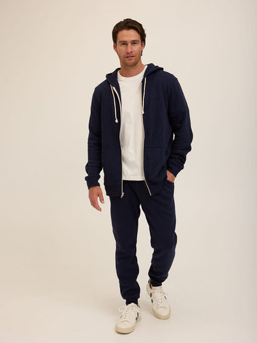 Triblend Zip Fleece Hoodie Mens Outerwear Sweatshirt Threads 4 Thought 