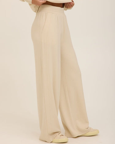 Esmeralda Feather Fleece Wide Leg Pant Womens Bottoms Sweatpants Threads 4 Thought 