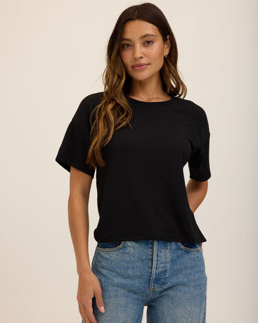 Shana Modal Terry Tee Womens Tops Short Tee Threads 4 Thought 