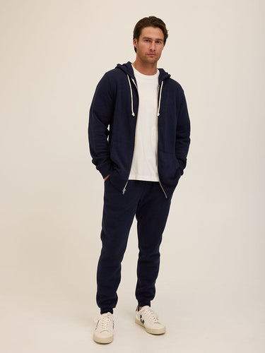Triblend Zip Fleece Hoodie Mens Outerwear Sweatshirt Threads 4 Thought 