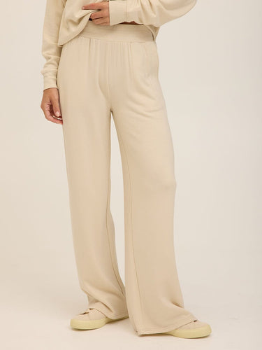 Esmeralda Feather Fleece Wide Leg Pant Womens Bottoms Sweatpants Threads 4 Thought 