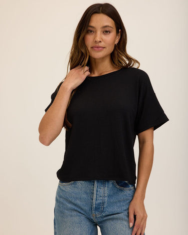Shana Modal Terry Tee Womens Tops Short Tee Threads 4 Thought 