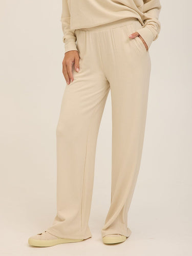 Esmeralda Feather Fleece Wide Leg Pant Womens Bottoms Sweatpants Threads 4 Thought 