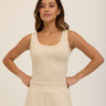 Mirabel Luxe Jersey Fitted Crop Tank Womens Tops Tanks Threads 4 Thought 