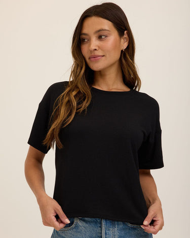 Shana Modal Terry Tee Womens Tops Short Tee Threads 4 Thought 