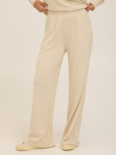 Esmeralda Feather Fleece Wide Leg Pant Womens Bottoms Sweatpants Threads 4 Thought 