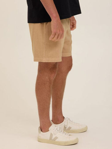 Dylan Herringbone Twill Short Mens Bottoms Short Threads 4 Thought 