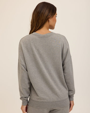 Cathy Boyfriend Feather Fleece Pullover Womens Outerwear Sweatshirt Threads 4 Thought 