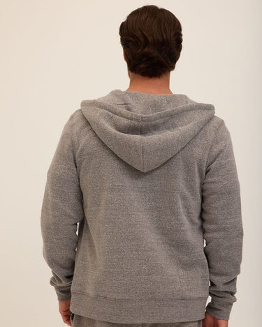 Triblend Zip Fleece Hoodie Mens Outerwear Sweatshirt Threads 4 Thought 