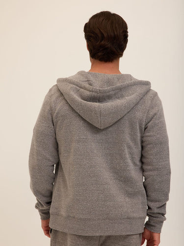 Triblend Zip Fleece Hoodie Mens Outerwear Sweatshirt Threads 4 Thought 