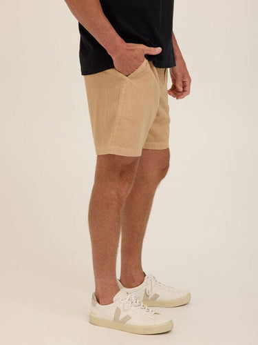 Dylan Herringbone Twill Short Mens Bottoms Short Threads 4 Thought 