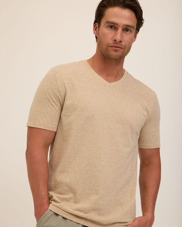 Triblend V-Neck Tee Mens Tops Tshirt Short Threads 4 Thought 
