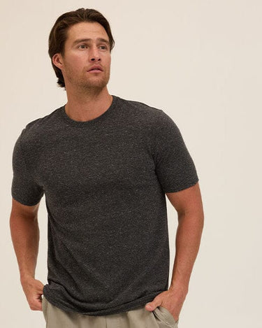 Triblend Crew Neck Tee Mens Tops Tshirt Short Threads 4 Thought 