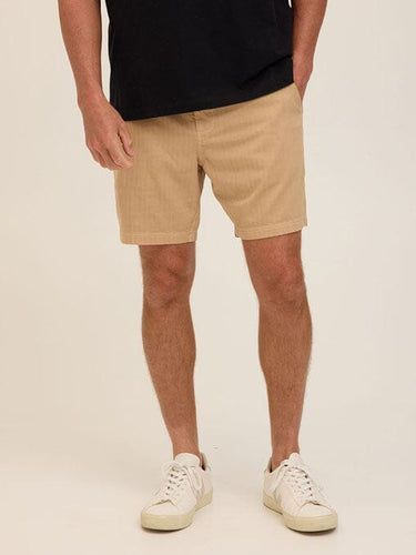 Dylan Herringbone Twill Short Mens Bottoms Short Threads 4 Thought 