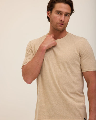 Triblend Crew Neck Tee Mens Tops Tshirt Short Threads 4 Thought 