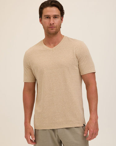 Triblend V-Neck Tee Mens Tops Tshirt Short Threads 4 Thought 
