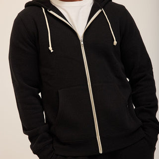 Triblend Zip Fleece Hoodie Mens Outerwear Sweatshirt Threads 4 Thought 
