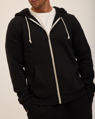 Triblend Zip Fleece Hoodie Mens Outerwear Sweatshirt Threads 4 Thought 