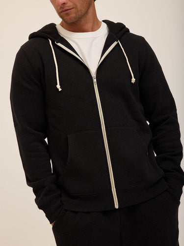 Triblend Zip Fleece Hoodie Mens Outerwear Sweatshirt Threads 4 Thought 