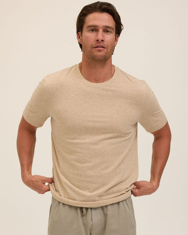 Triblend Crew Neck Tee Mens Tops Tshirt Short Threads 4 Thought 