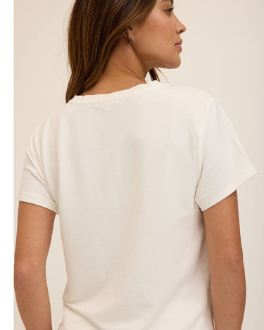 Bettine Modal Terry V-Neck Tee Womens Tops Short Tee Threads 4 Thought 