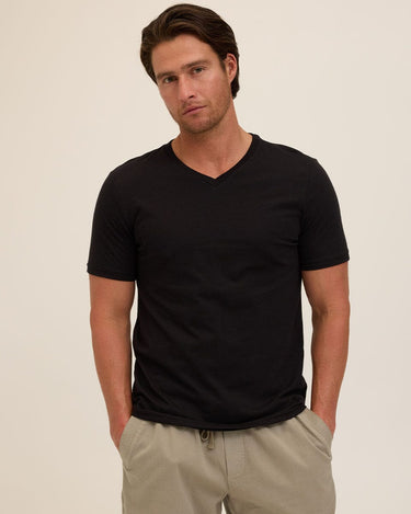 Triblend V-Neck Tee Mens Tops Tshirt Short Threads 4 Thought 