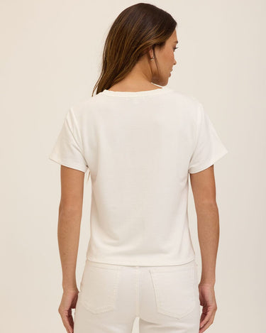 Bettine Modal Terry V-Neck Tee Womens Tops Short Tee Threads 4 Thought 