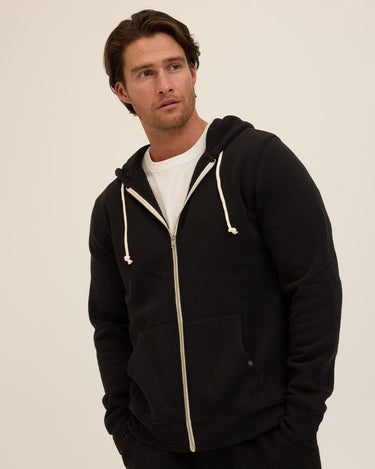 Triblend Zip Fleece Hoodie Mens Outerwear Sweatshirt Threads 4 Thought 