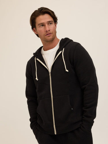 Triblend Zip Fleece Hoodie Mens Outerwear Sweatshirt Threads 4 Thought 
