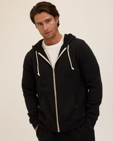 Triblend Zip Fleece Hoodie Mens Outerwear Sweatshirt Threads 4 Thought 