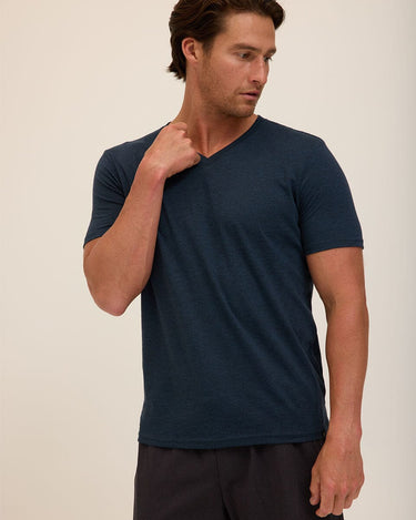 Triblend V-Neck Tee Mens Tops Tshirt Short Threads 4 Thought 