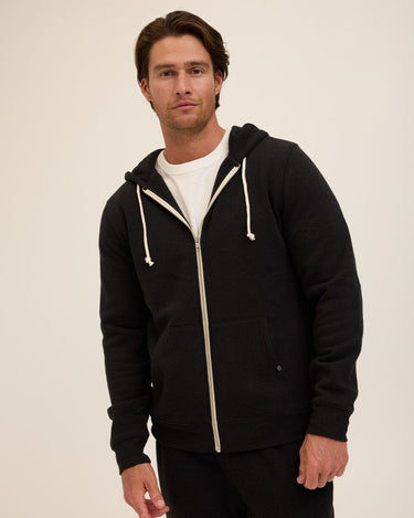 Triblend Zip Fleece Hoodie Mens Outerwear Sweatshirt Threads 4 Thought 