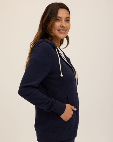 Triblend Zip Hoodie Womens Outerwear Sweatshirt Threads 4 Thought 