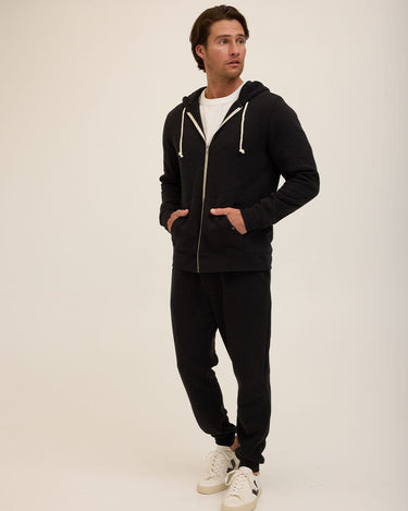 Triblend Zip Fleece Hoodie Mens Outerwear Sweatshirt Threads 4 Thought 