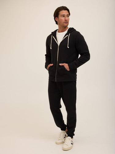Triblend Zip Fleece Hoodie Mens Outerwear Sweatshirt Threads 4 Thought 