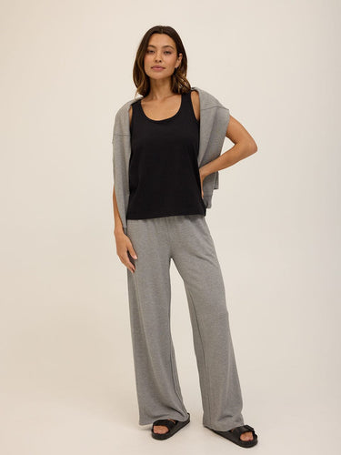 Esmeralda Feather Fleece Wide Leg Pant Womens Bottoms Sweatpants Threads 4 Thought 