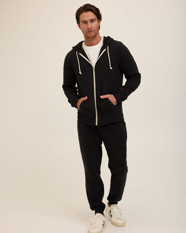 Triblend Zip Fleece Hoodie Mens Outerwear Sweatshirt Threads 4 Thought 