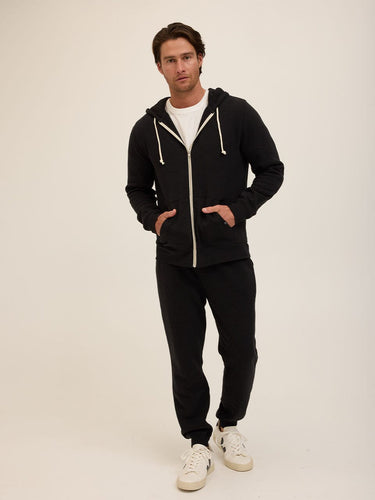 Triblend Zip Fleece Hoodie Mens Outerwear Sweatshirt Threads 4 Thought 