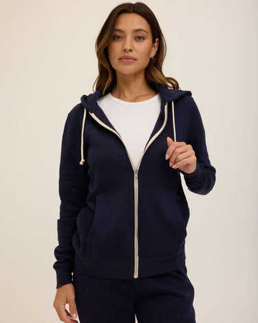 Triblend Zip Hoodie Womens Outerwear Sweatshirt Threads 4 Thought 