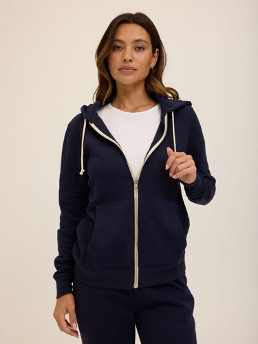 Triblend Zip Hoodie Womens Outerwear Sweatshirt Threads 4 Thought 